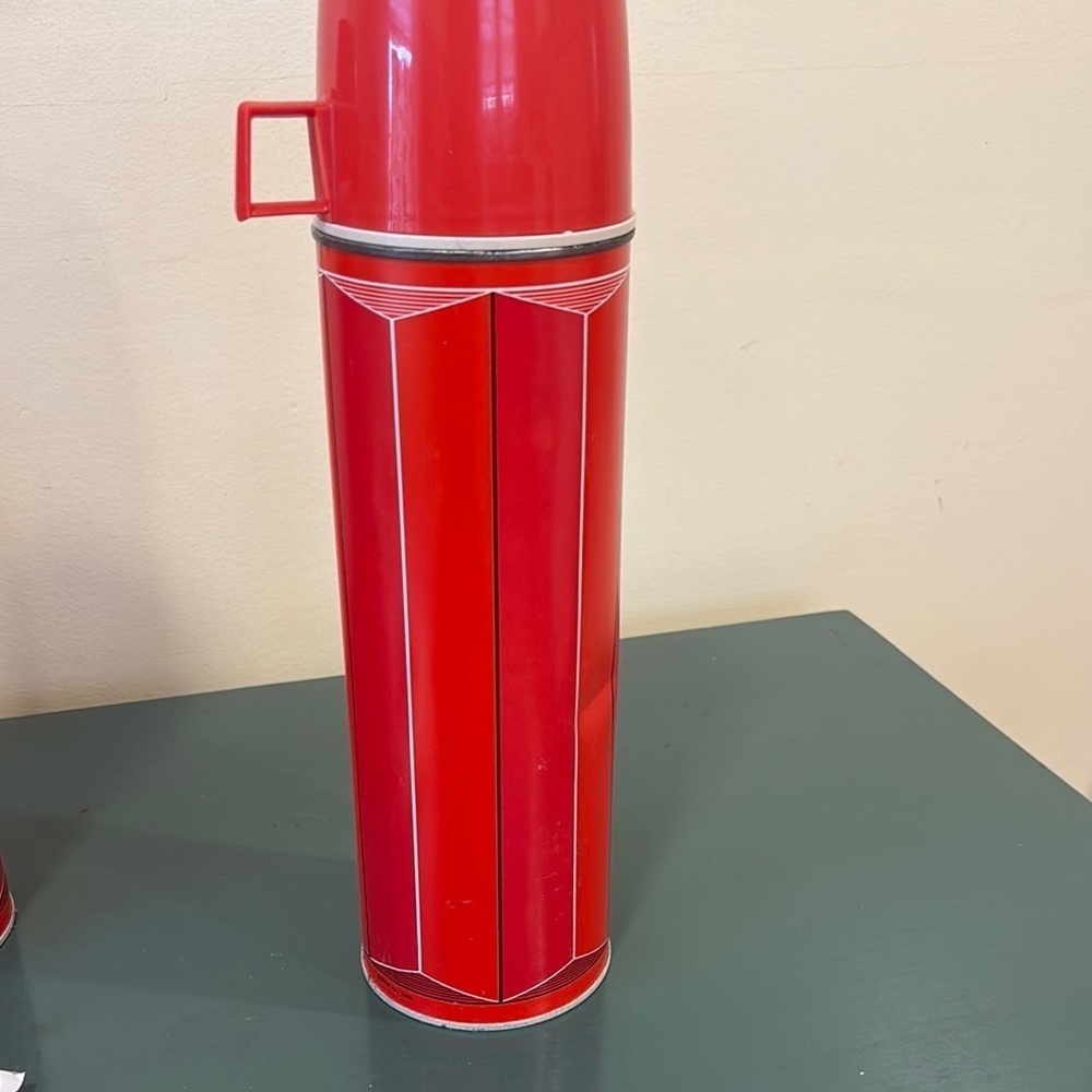 Vintage King Seeley Red Thermos